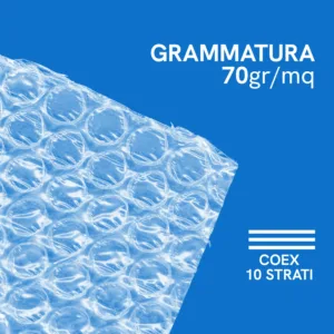 grammatura 70 gr/mq bobina pluriball in coex 10 strati